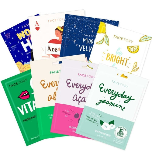 FaceTory Skin Type Sheet Mask Collection (8-Pack) – Curated by Skintera