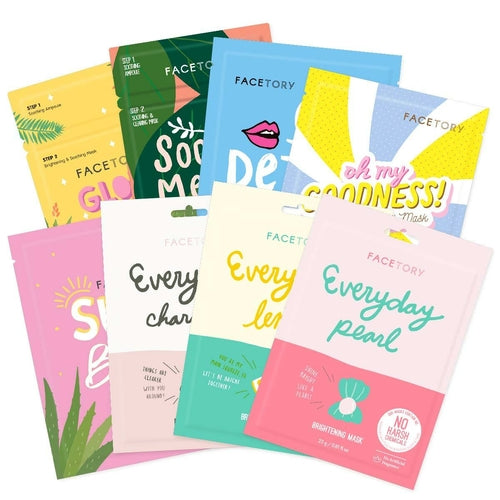 FaceTory Skin Type Sheet Mask Collection (8-Pack) – Curated by Skintera