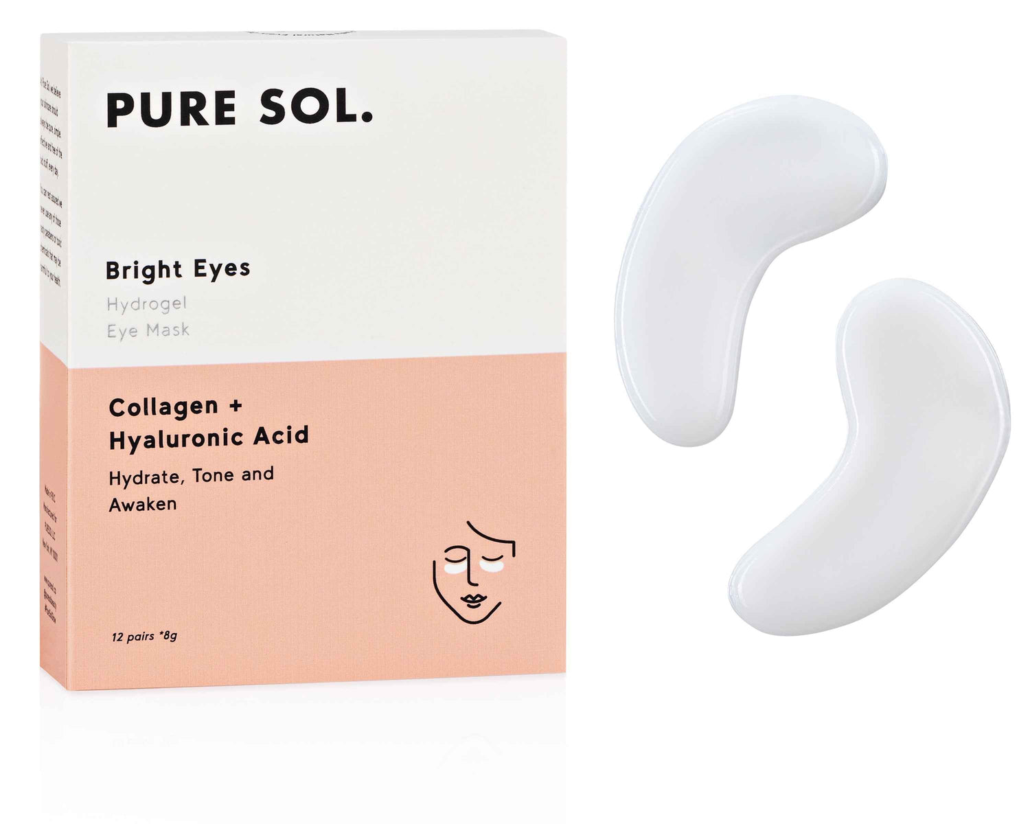 Pure Sol Under Eye Hydrogel Mask by Skintera – Soothing Relief for Tired Eyes - Skintera