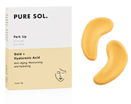 Pure Sol Gold Under-Eye Gel Patches – Brighten Your Eyes with Skintera&