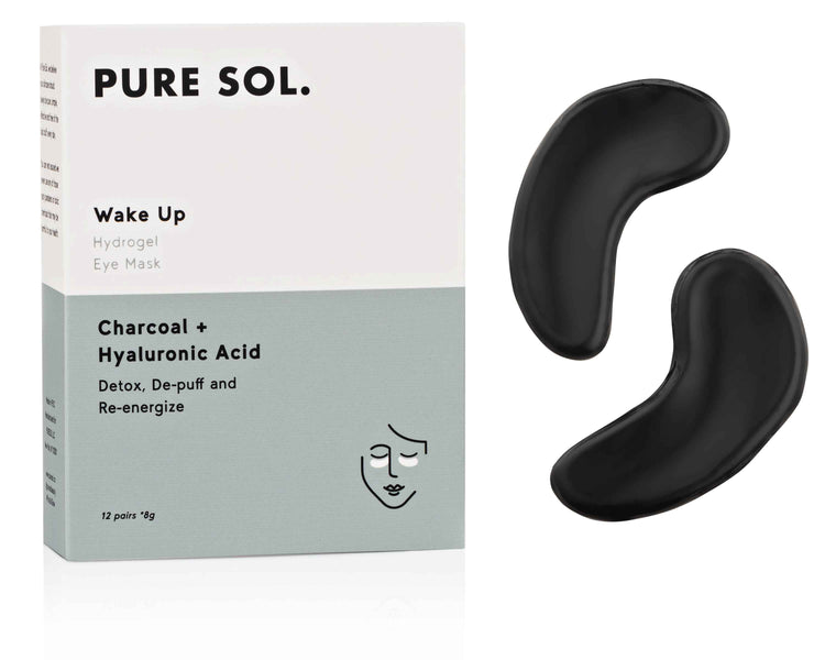 Pure Sol Charcoal Under-Eye Gel Patches for Bright, Refreshing Eyes - Skintera